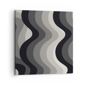 Bild auf Leinwand - Leinwandbild - Eine Welle nach der anderen - 70x70 cm