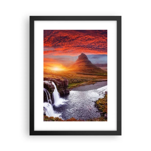 Poster in einem schwarzem Rahmen - Ein Blick auf Mittelerde - 30x40 cm