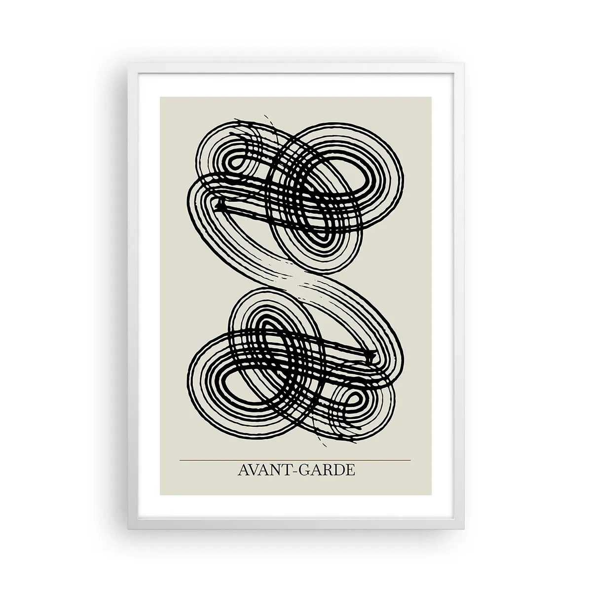 Poster in einem weißen Rahmen - Es kam spontan heraus - 50x70 cm