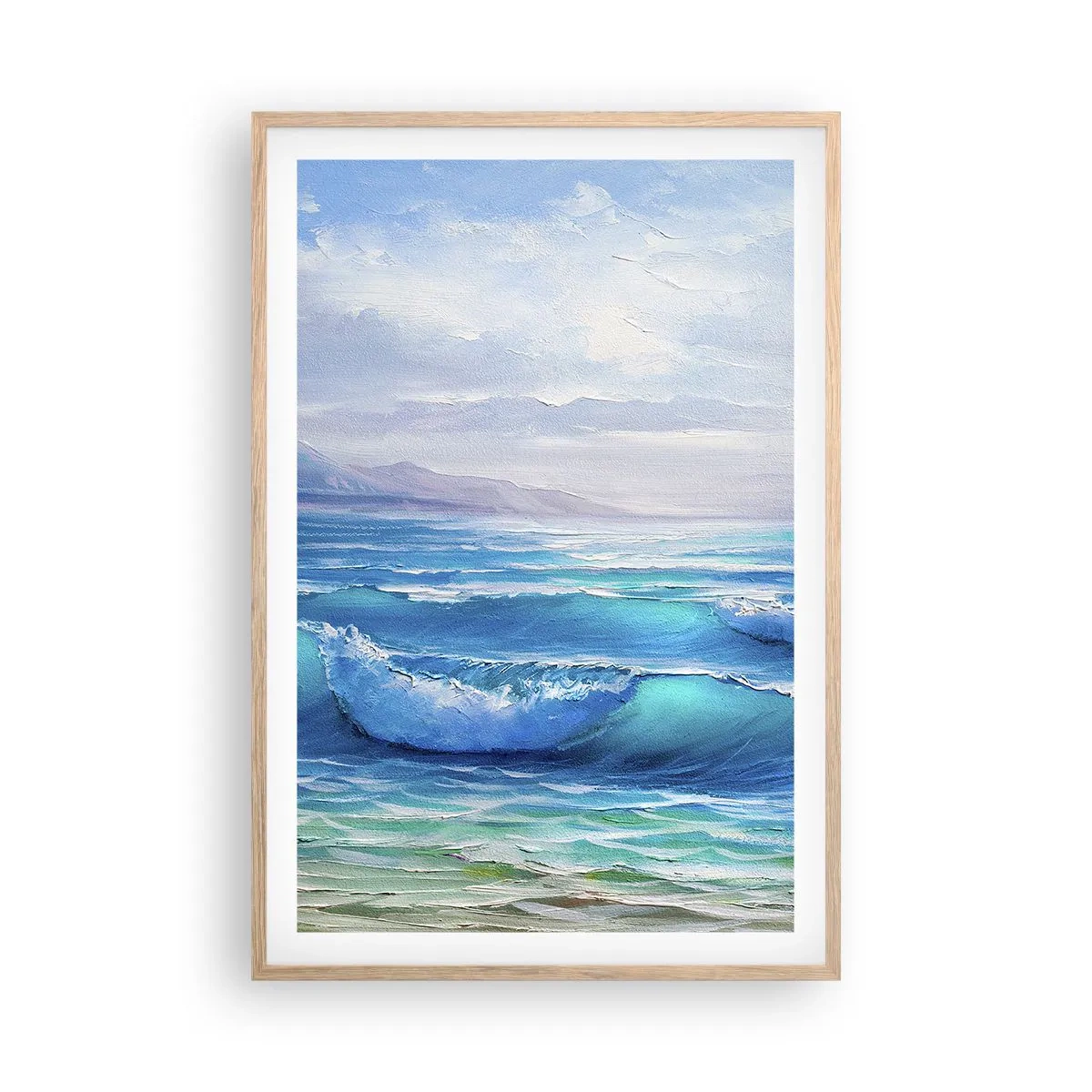 Poster in einem Rahmen aus heller Eiche - Es bringt Erleichterung - 61x91 cm