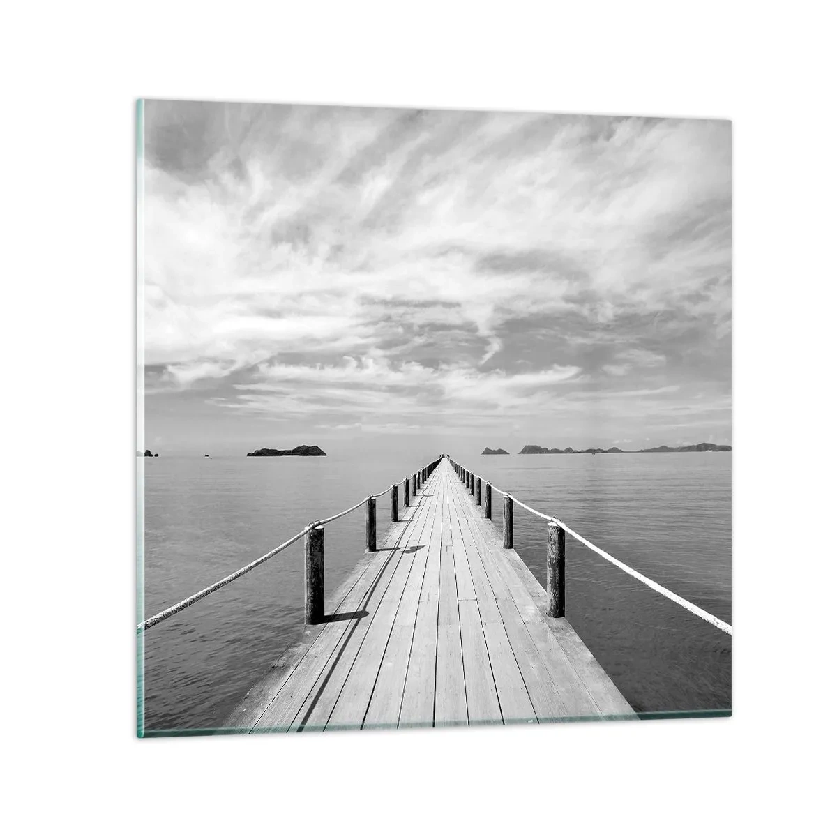 Glasbild - Bild auf glas - Oder vielleicht eine Reise ... - 60x60 cm