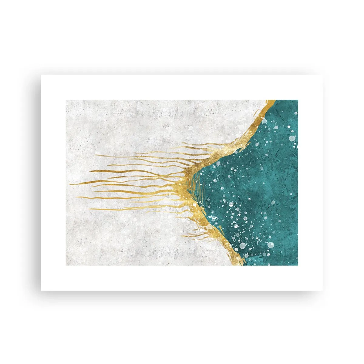 Poster - Goldene Flut - 40x30 cm