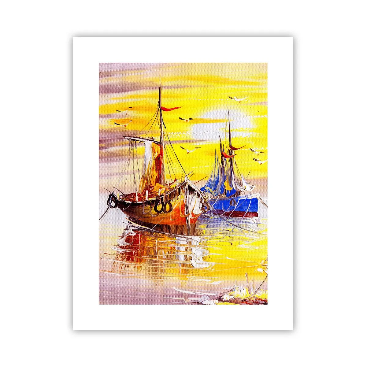 Poster - Eine wohlverdiente Pause im Hafen - 30x40 cm