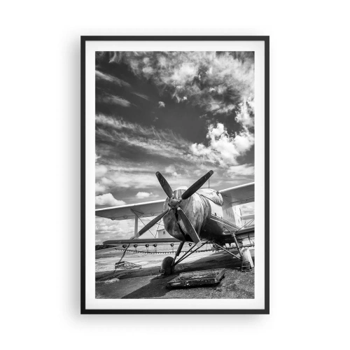 Poster in einem schwarzem Rahmen - Ich kann es kaum erwarten! - 61x91 cm