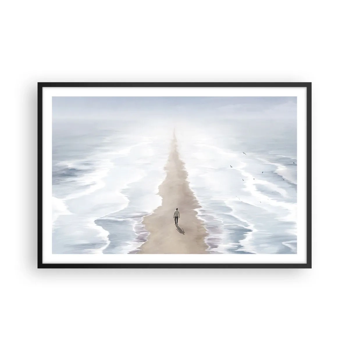 Poster in einem schwarzem Rahmen - Glänzende Zukunft - 91x61 cm