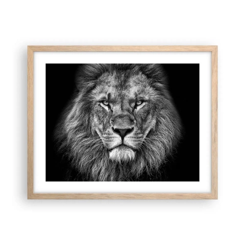 Poster in einem Rahmen aus heller Eiche - Im Krönungsgewand - 50x40 cm