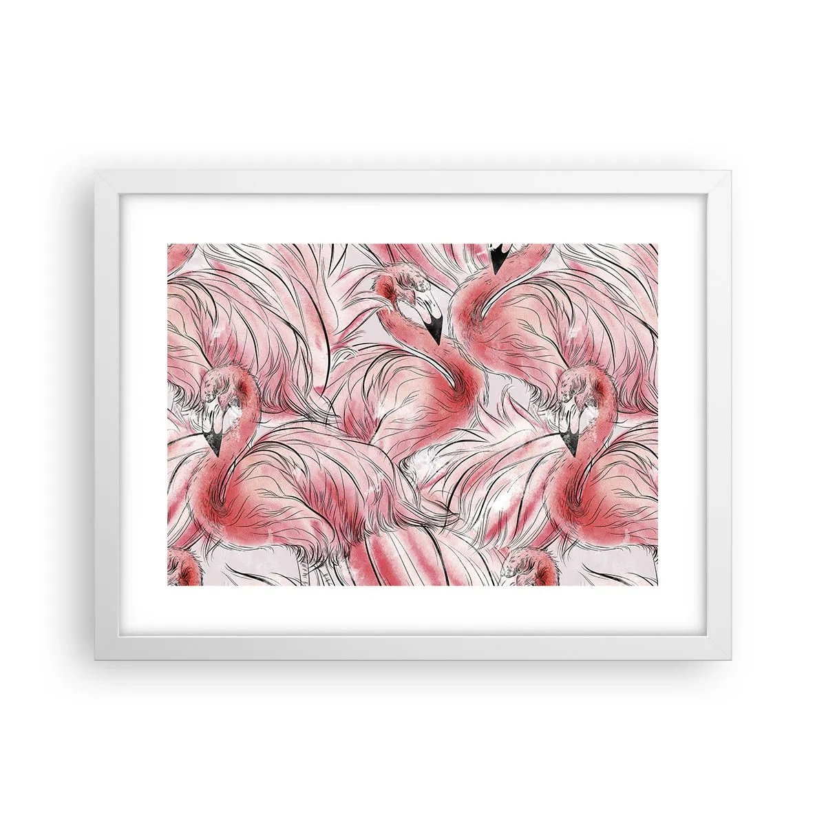 Poster in einem weißen Rahmen - Bird Corps de Ballet - 40x30 cm