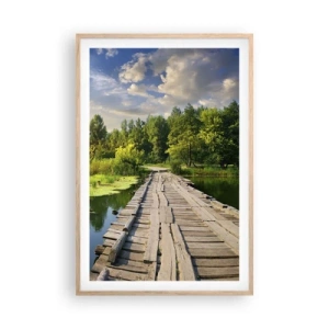 Poster in einem Rahmen aus heller Eiche - Sommer, Sommer überall - 61x91 cm