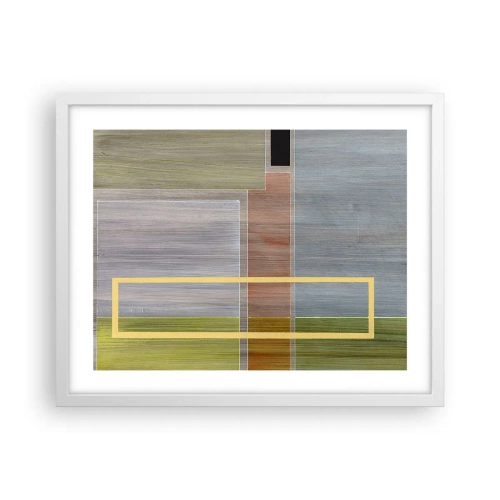Poster in einem weißen Rahmen - Einfach und ruhig - 50x40 cm