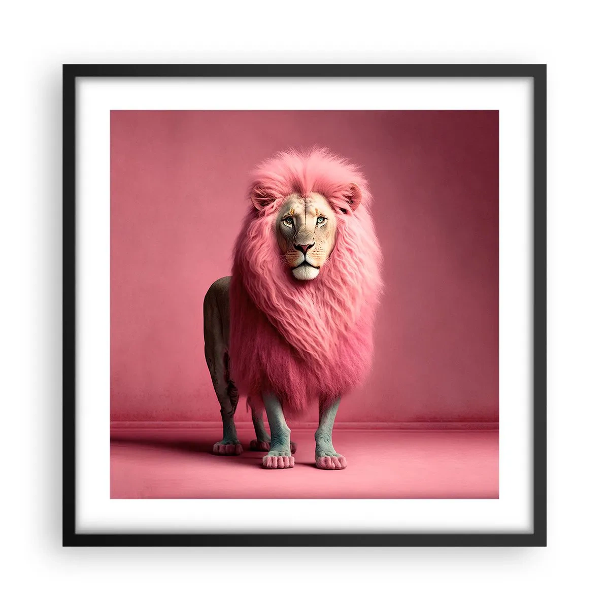 Poster in einem schwarzem Rahmen - Und du hast keine Angst mehr - 50x50 cm