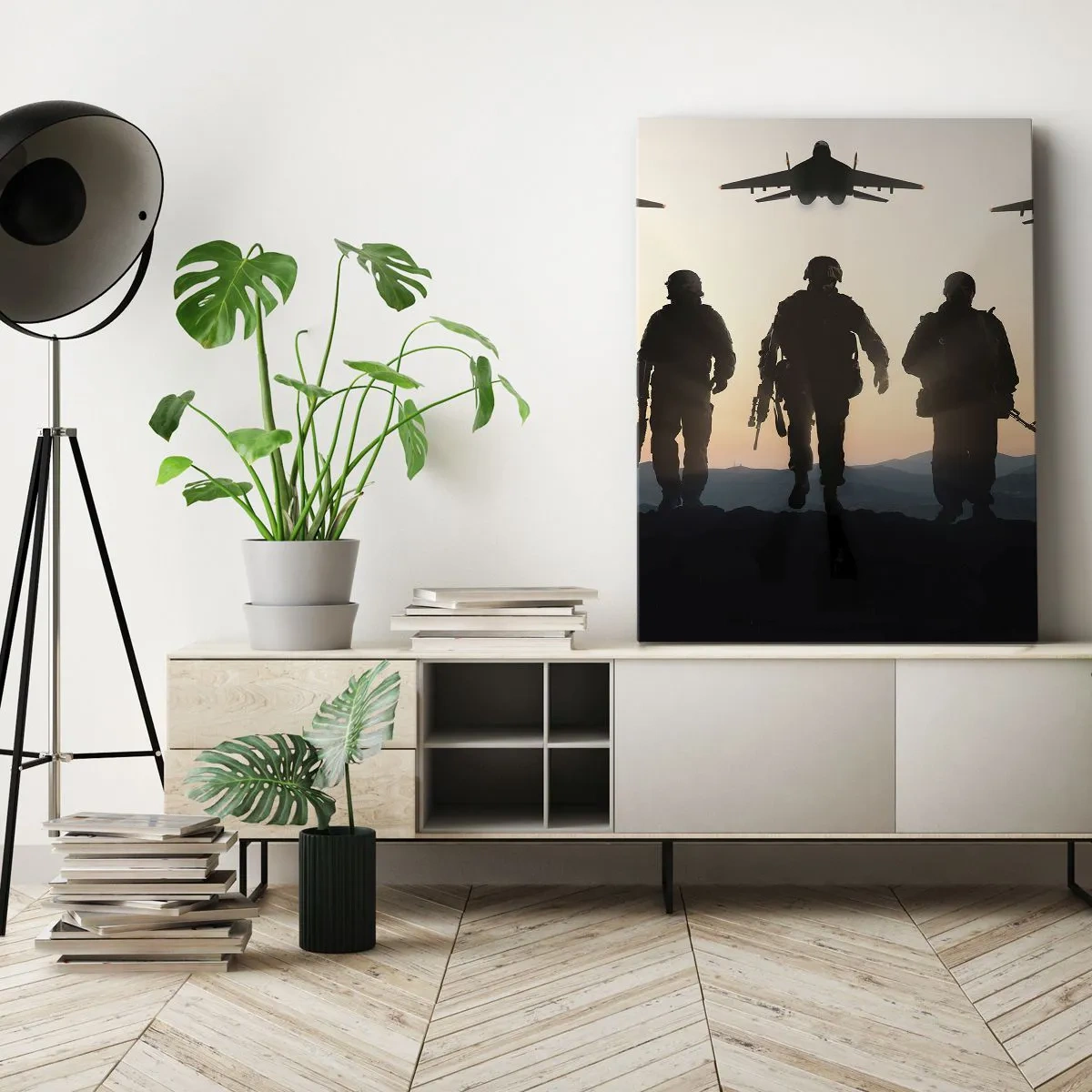 Bild auf Leinwand - Leinwandbild - Willkommen in unserer Welt - 55x100 cm