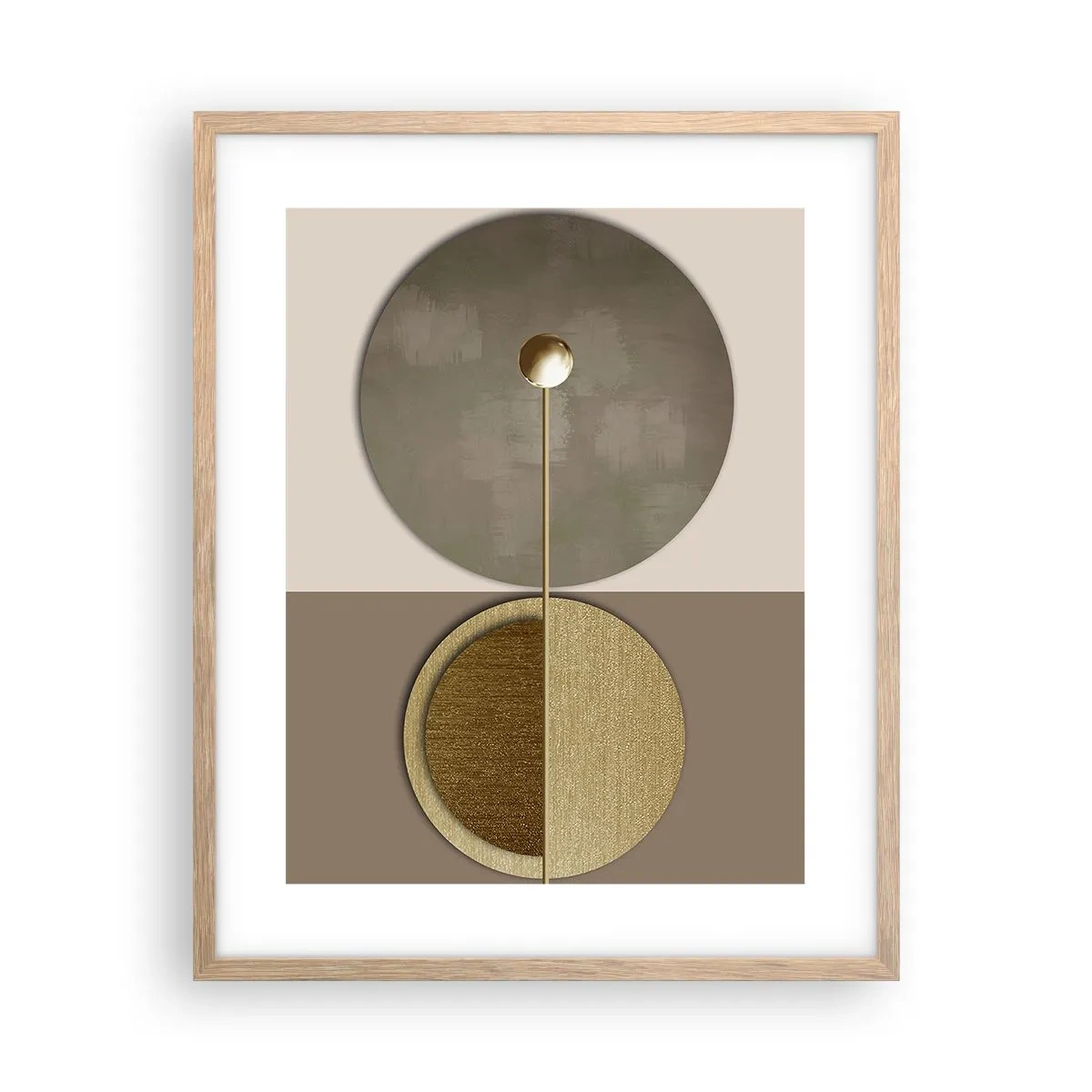 Poster in einem Rahmen aus heller Eiche - Perfekte Balance - 40x50 cm