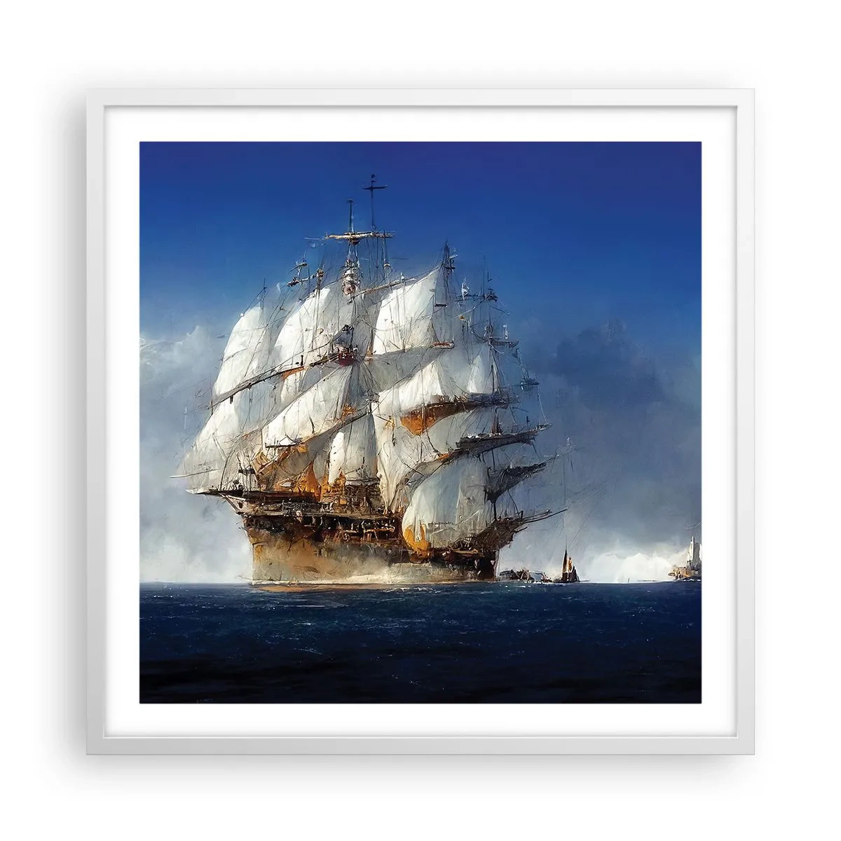 Poster in einem weißen Rahmen - Der große Ruhm! - 60x60 cm