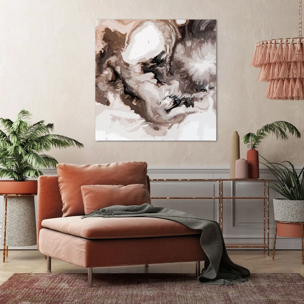 Bild auf Leinwand - Leinwandbild - Die Geburt einer Galaxie - 50x50 cm