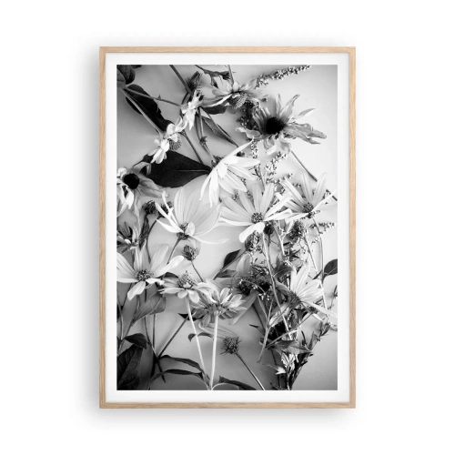 Poster in einem Rahmen aus heller Eiche - Kein Blumenstrauß - 70x100 cm