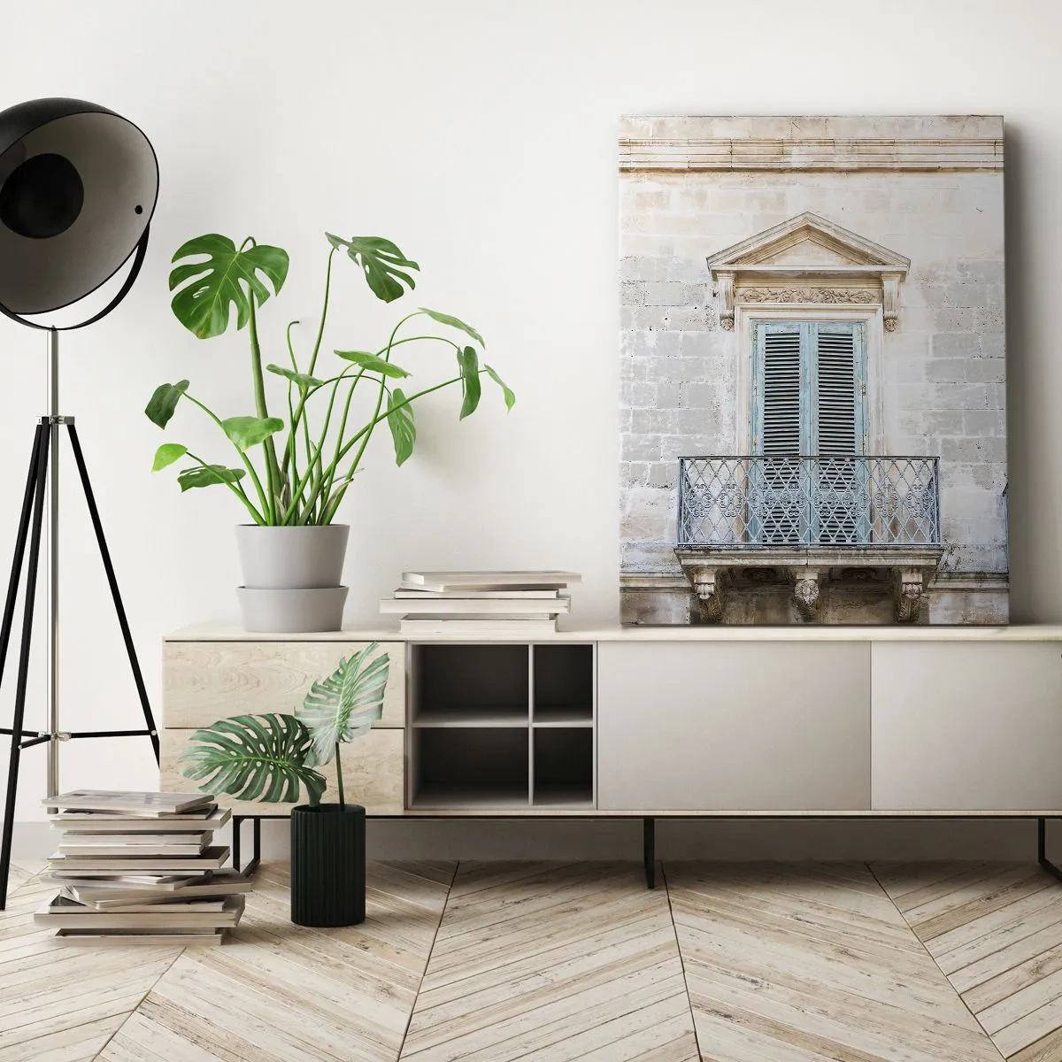 Bild auf Leinwand - Leinwandbild - Der einzigartige Charme Italiens - 45x80 cm