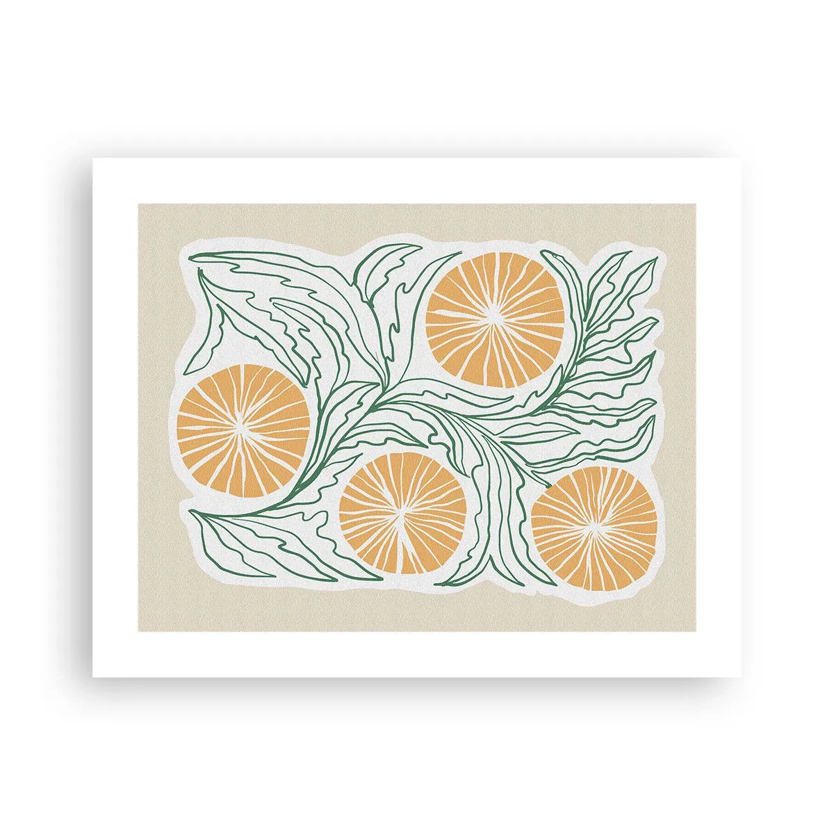 Poster - Ethnisch mit einem Hauch von Abstraktion - 50x40 cm