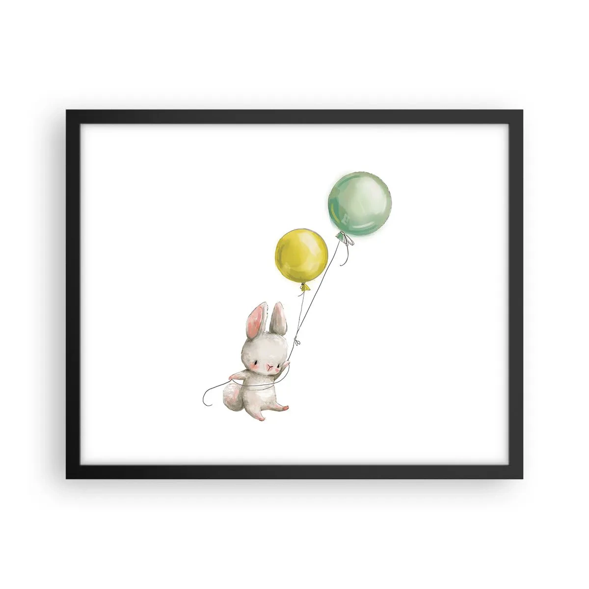 Poster in einem schwarzem Rahmen - Ich werde auch fliegen! - 50x40 cm