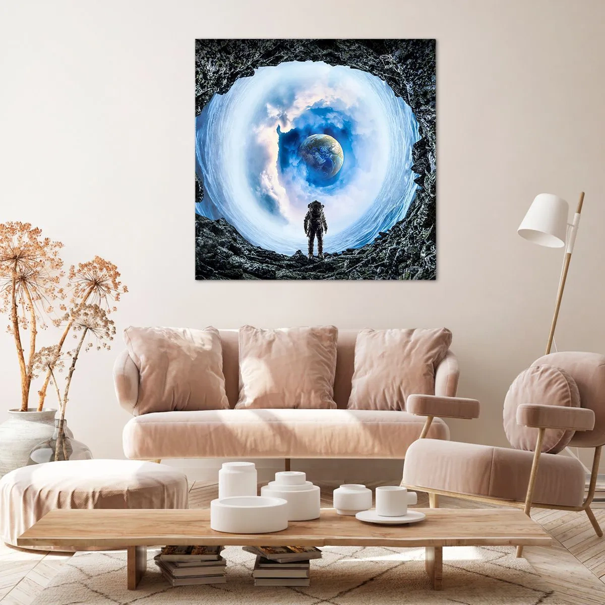 Bild auf Leinwand - Leinwandbild - Es ist nicht weit von zu Hause - 40x40 cm