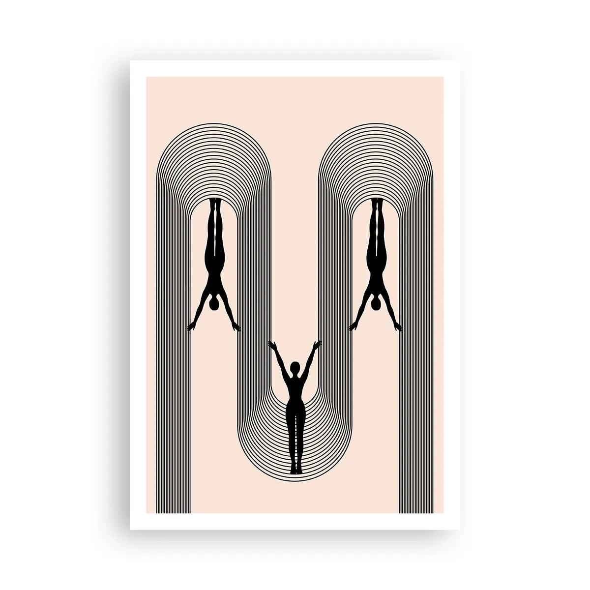 Poster - Verkehrt herum - 70x100 cm