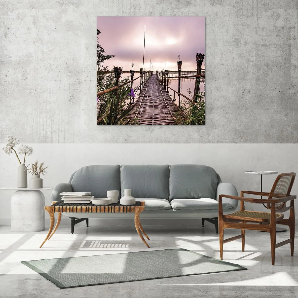 Glasbild - Bild auf glas - Frieden und Ruhe Asiens - 30x30 cm