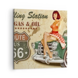 Bild auf Leinwand - Leinwandbild - Die großen Jahre der 40er. - 50x50 cm