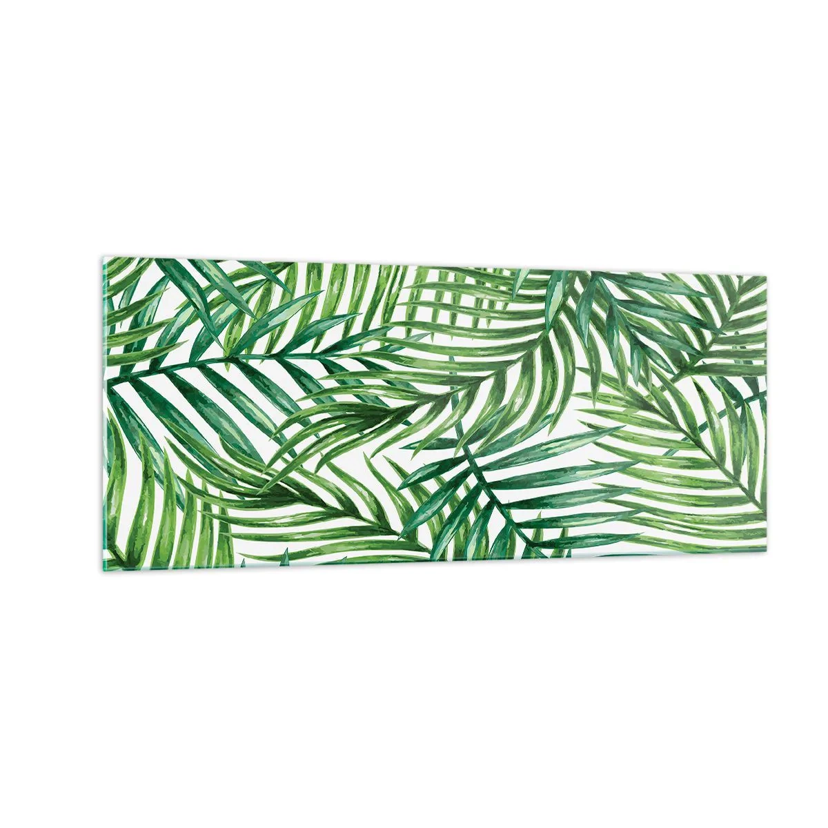 Glasbild - Bild auf glas - Unter dem grünen Baldachin - 100x40 cm