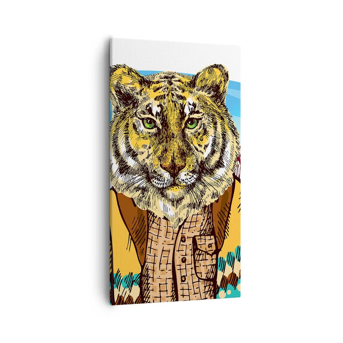 Bild auf Leinwand - Leinwandbild - Nicht so wild, wie sie ihn zeichnen - 55x100 cm