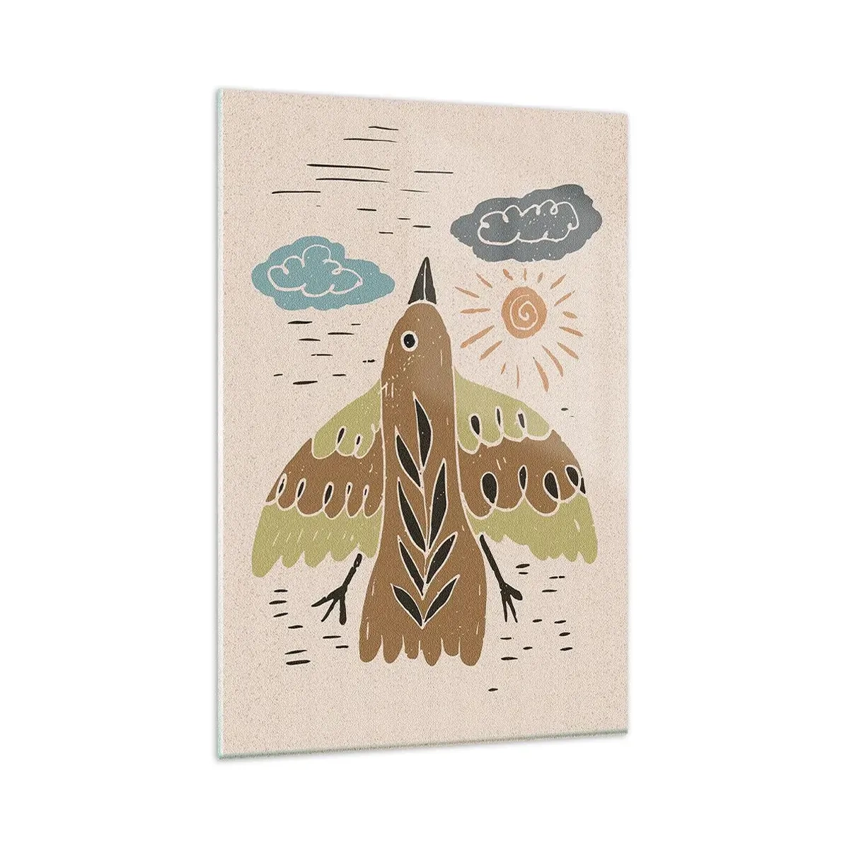 Glasbild - Bild auf glas - Guten Flug - 80x120 cm