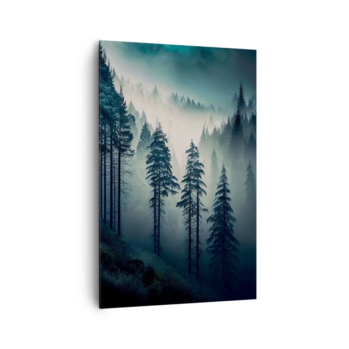 Bild auf Leinwand - Leinwandbild - Bergmorgen - 80x120 cm