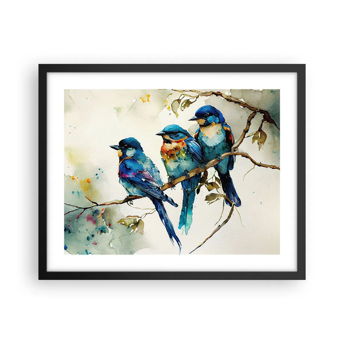 Poster in einem schwarzem Rahmen - War er beleidigt? - 50x40 cm