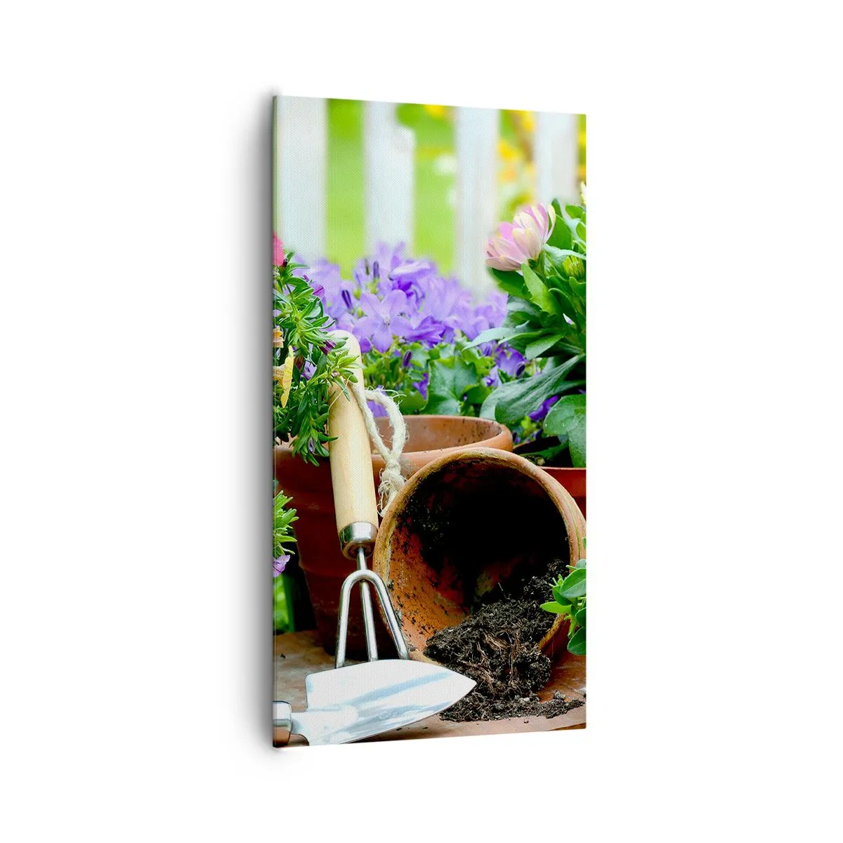 Bild auf Leinwand - Leinwandbild - Zosias Garten - 65x120 cm