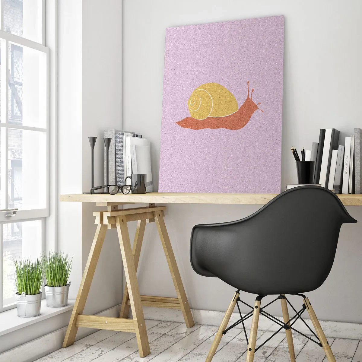 Glasbild - Bild auf glas - Es gibt keine Eile - 80x120 cm