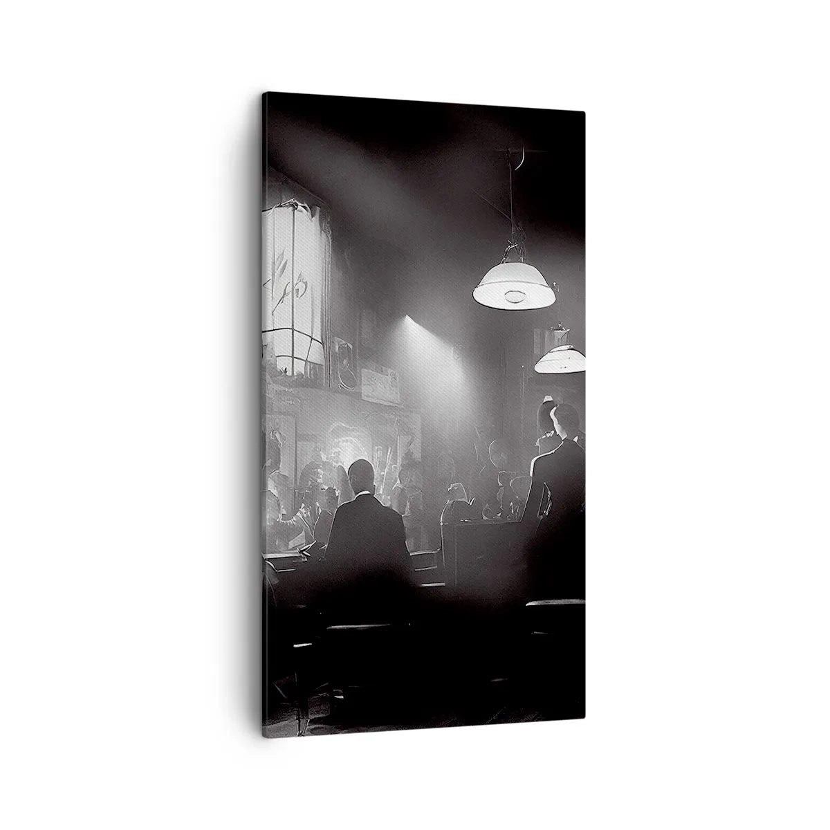 Bild auf Leinwand - Leinwandbild - In Jazz-Atmosphäre - 45x80 cm