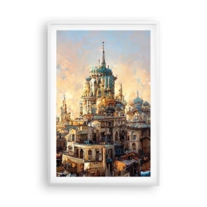 Poster in einem weißen Rahmen - Stadt der Städte - 61x91 cm