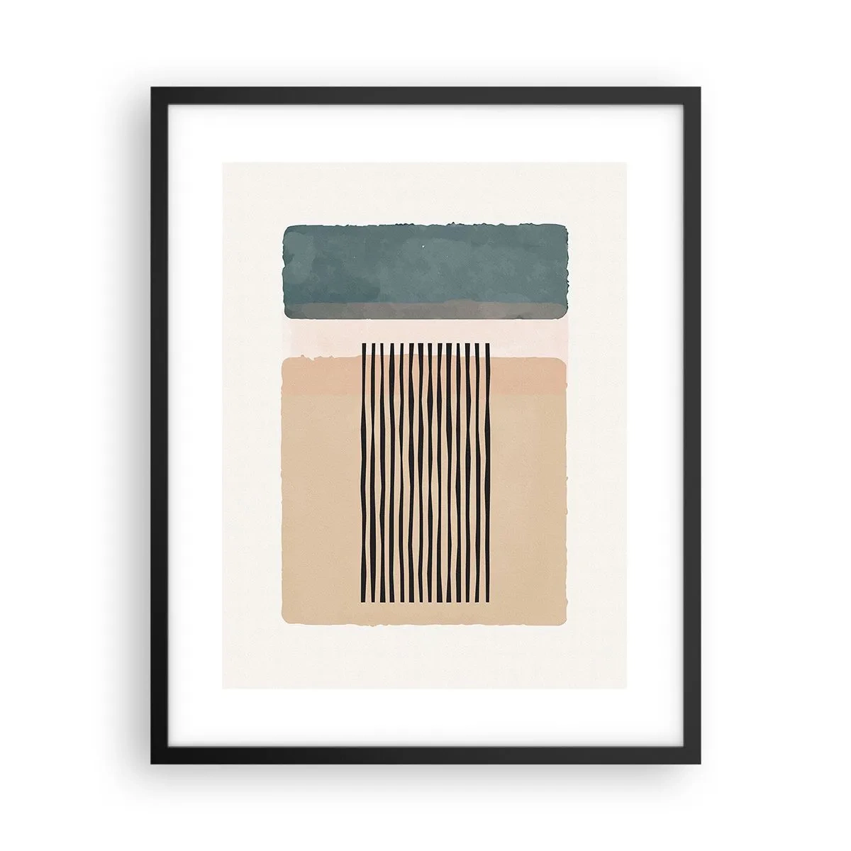 Poster in einem schwarzem Rahmen - Alles ist in Ordnung - 40x50 cm