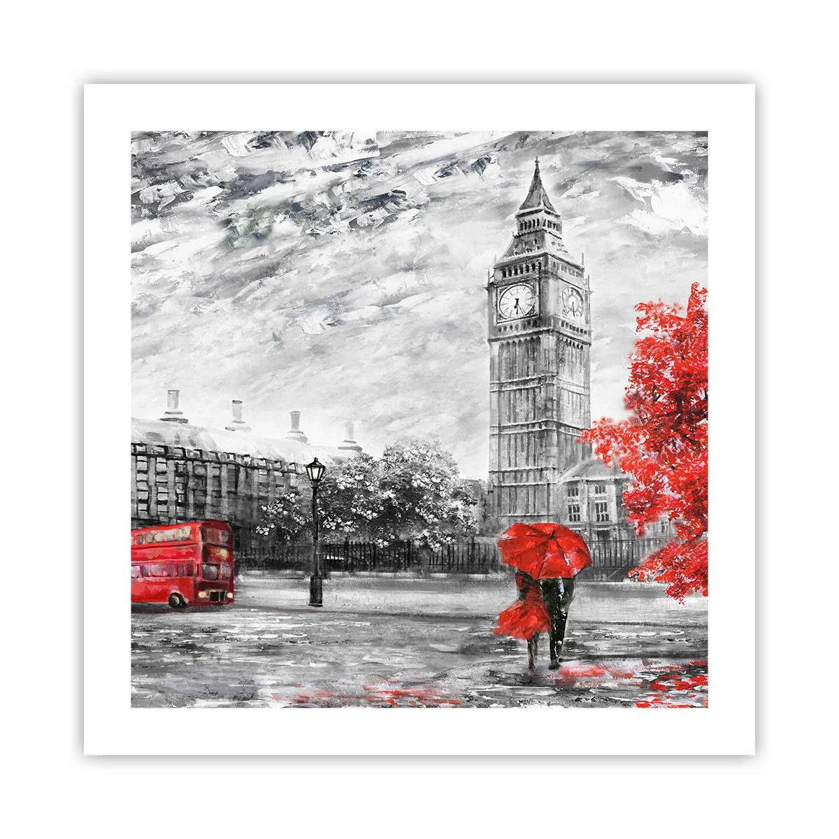 Poster - Ein aufregender Tag - 50x50 cm