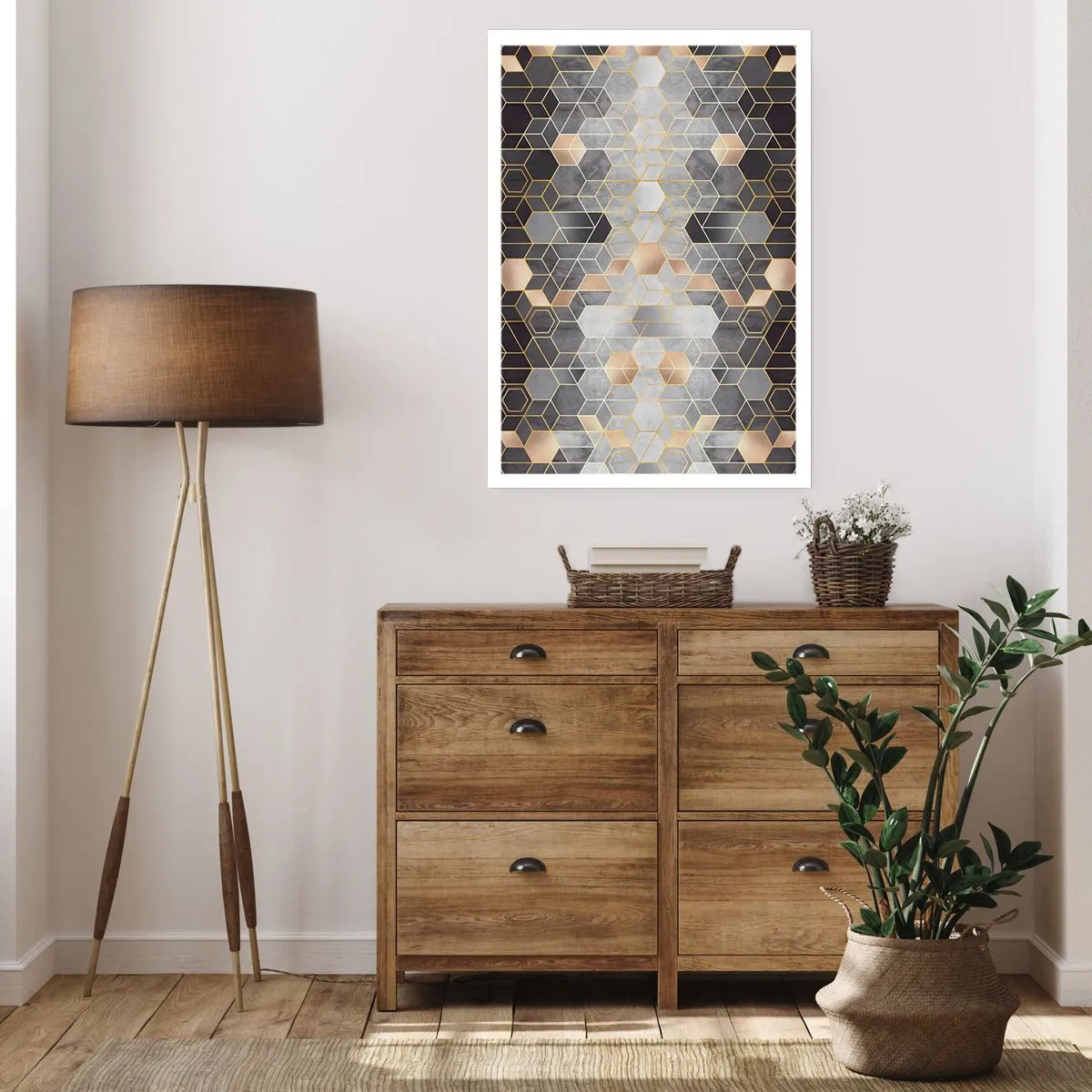 Poster - Diamant-Komposition - 61x91 cm