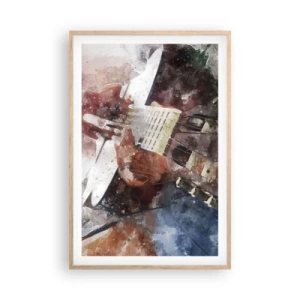 Poster in einem Rahmen aus heller Eiche - Und was halten Sie davon? - 61x91 cm