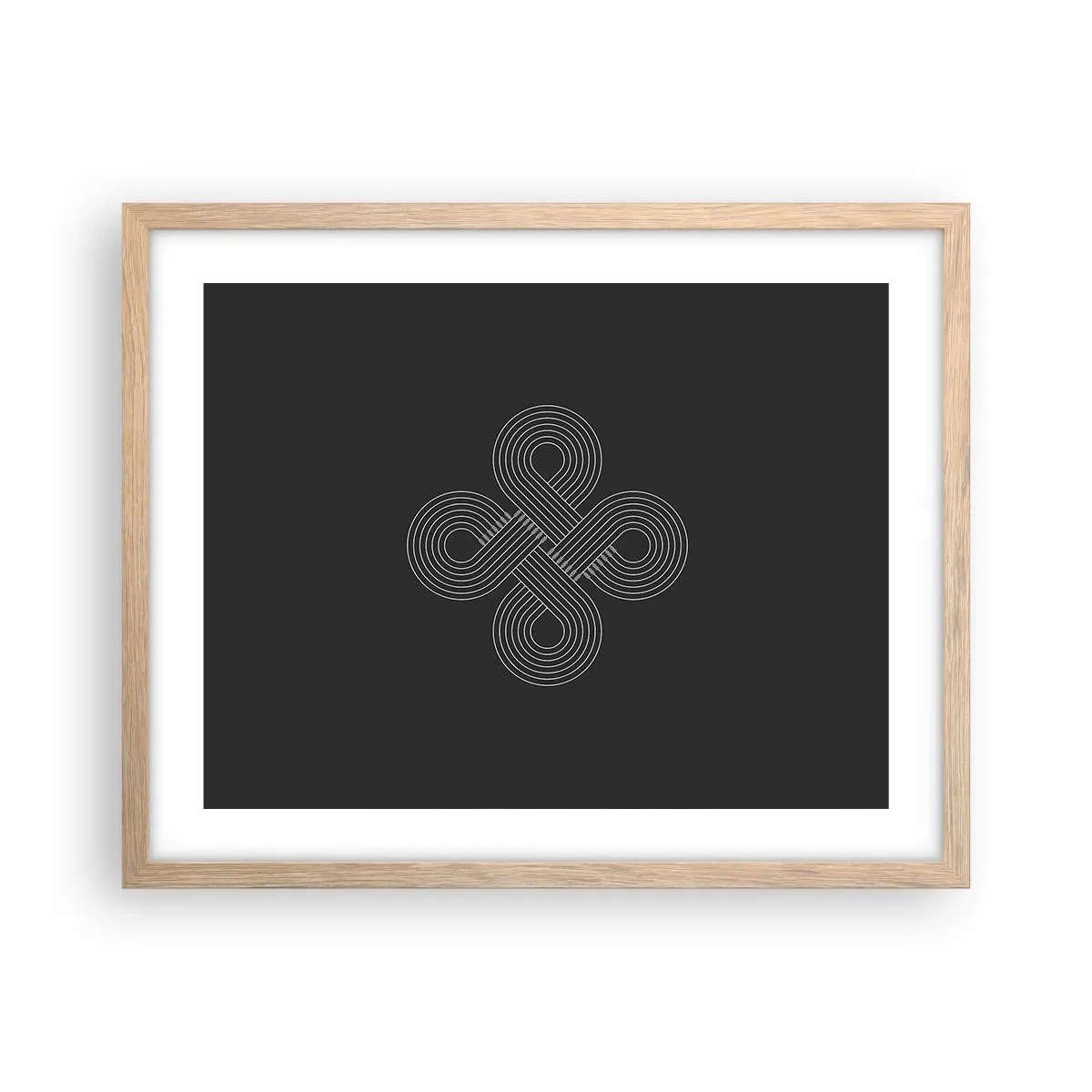 Poster in einem Rahmen aus heller Eiche - Im keltischen Geist - 50x40 cm