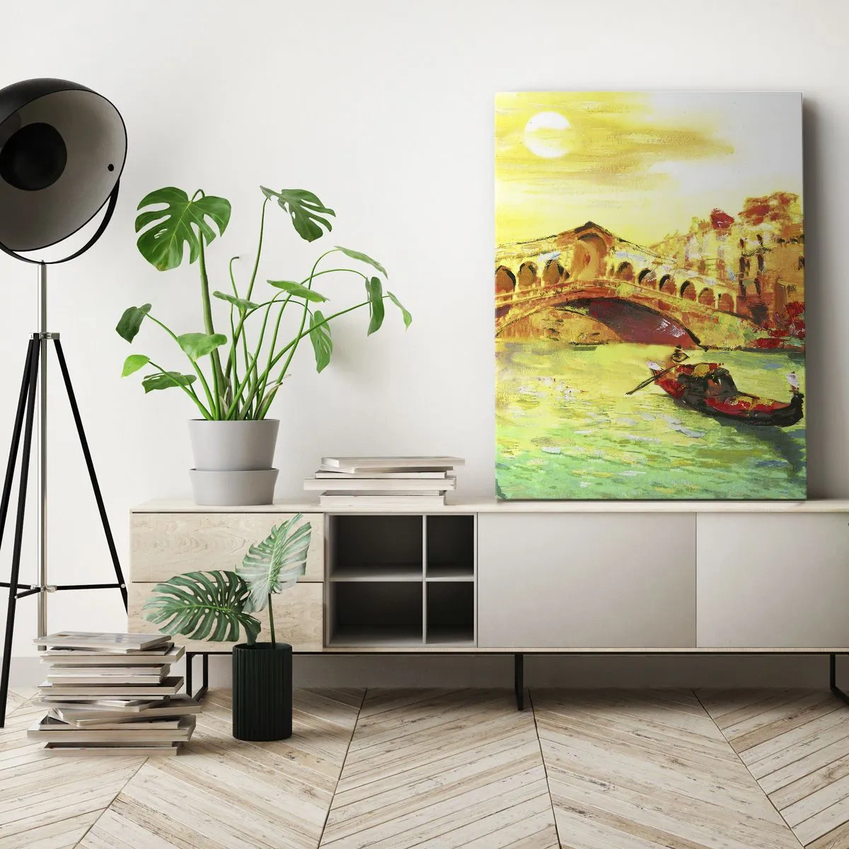 Bild auf Leinwand - Leinwandbild - Eine Pilgerreise der Liebenden - 45x80 cm