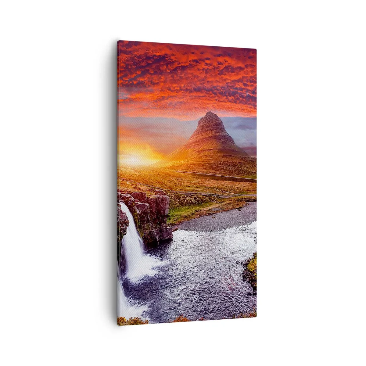Bild auf Leinwand - Leinwandbild - Ein Blick auf Mittelerde - 55x100 cm