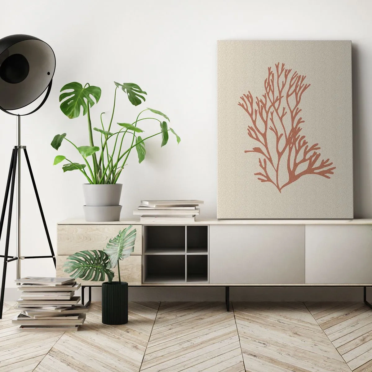 Bild auf Leinwand - Leinwandbild - Korallenfiligran - 70x100 cm