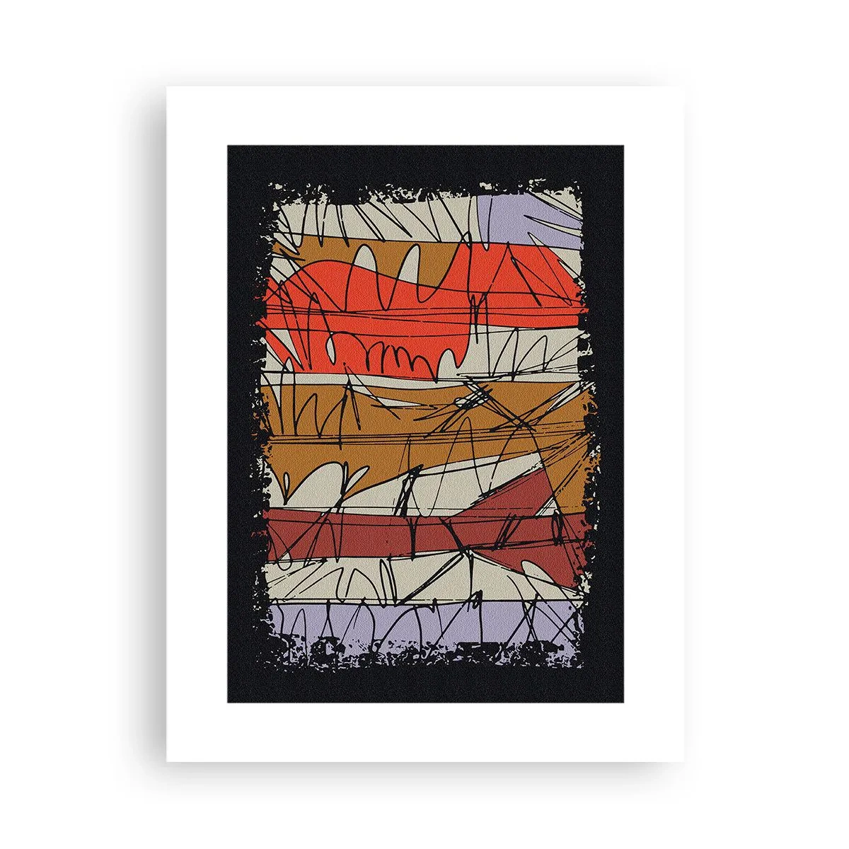 Poster - Spontane Komposition - 30x40 cm