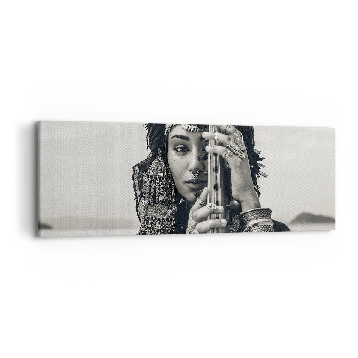 Bild auf Leinwand - Leinwandbild - Die Musik des Orients selbst - 90x30 cm