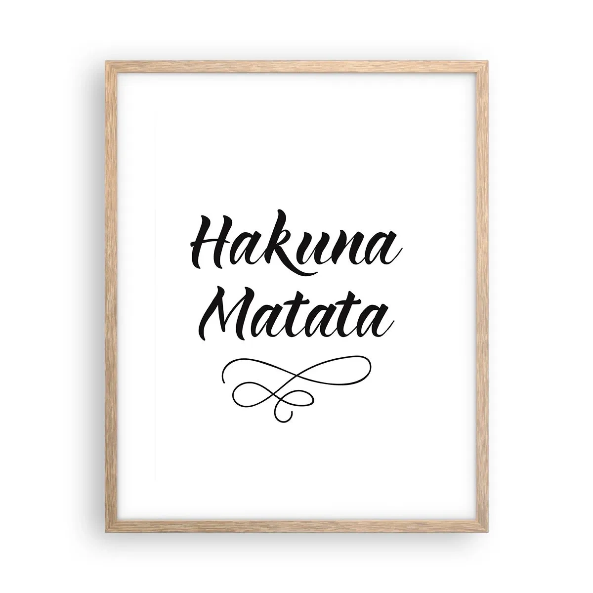 Poster in einem Rahmen aus heller Eiche - Bester Ratschlag - 40x50 cm