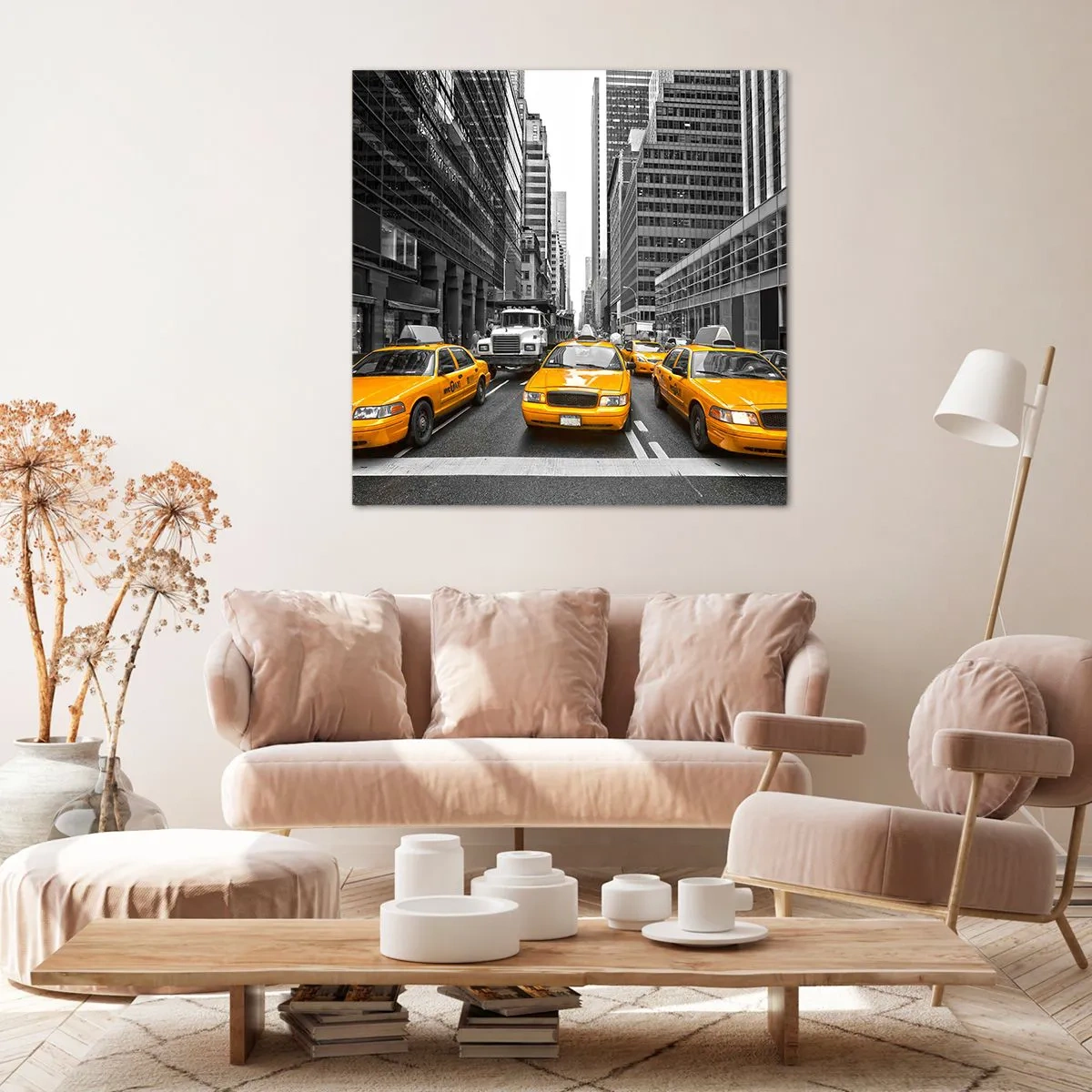 Bild auf Leinwand - Leinwandbild - Wir färben die Stadt - 30x30 cm