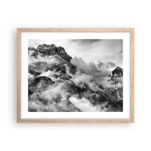 Poster in einem Rahmen aus heller Eiche - Schön und grausam - 50x40 cm