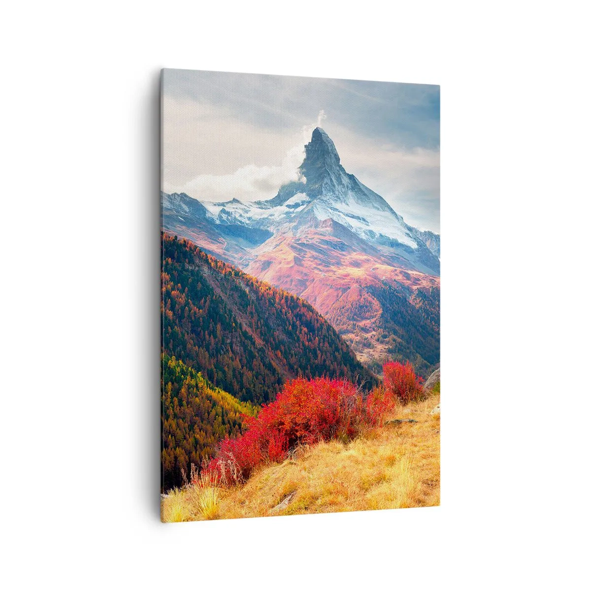 Bild auf Leinwand - Leinwandbild - Alpenherbst - 70x100 cm