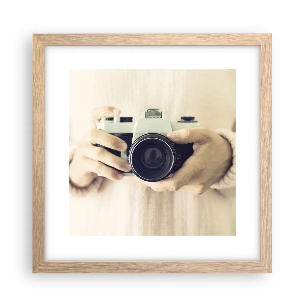 Poster in einem Rahmen aus heller Eiche - Um mehr zu sehen ... - 30x30 cm